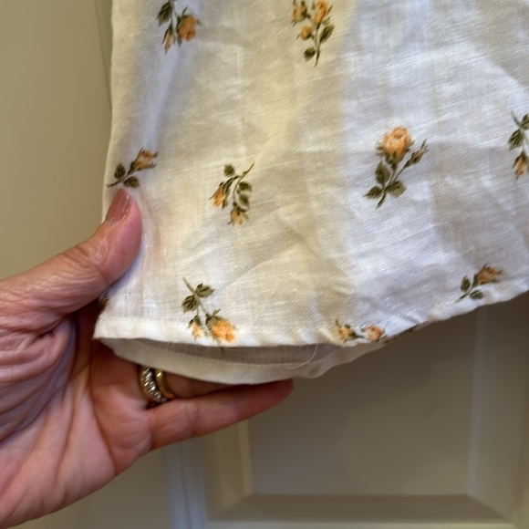 Reformation Indio linen dress in rosebud no belt - Picture 3 of 7